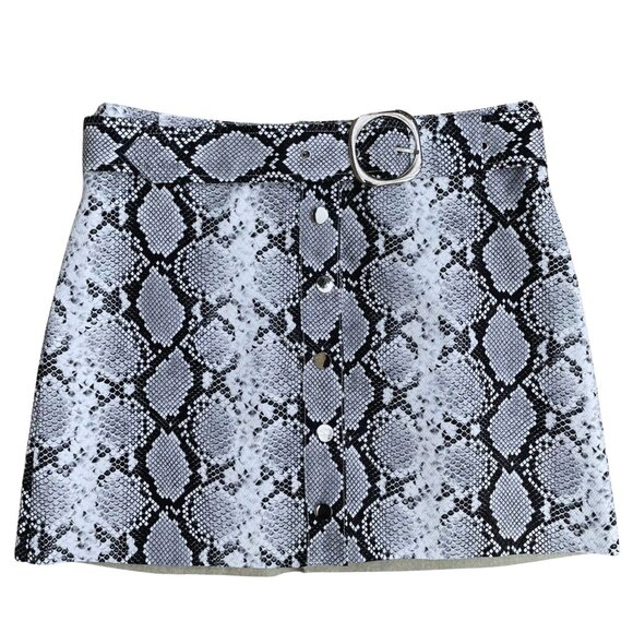 Nasty‎ Gal Let Me Snake You Out Faux Leather Skirt, size Large - Picture 2 of 7